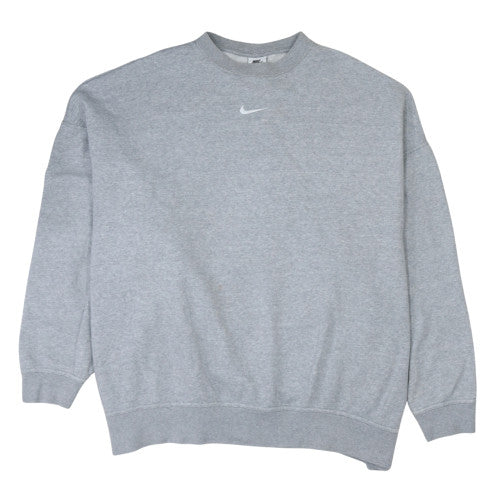 Nike Men's Grey Crew Neck Pullover Sweatshirt M Regular Fit