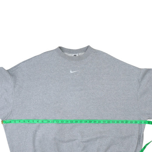 Nike Men's Grey Crew Neck Pullover Sweatshirt M Regular Fit