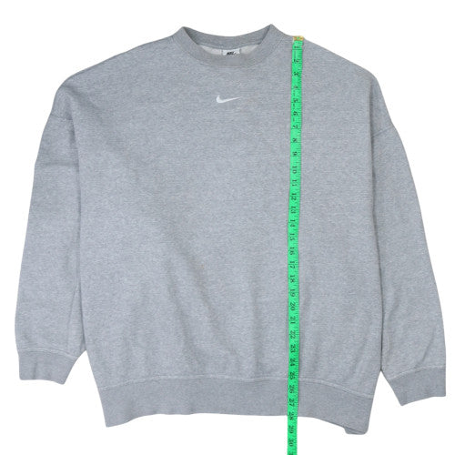 Nike Men's Grey Crew Neck Pullover Sweatshirt M Regular Fit