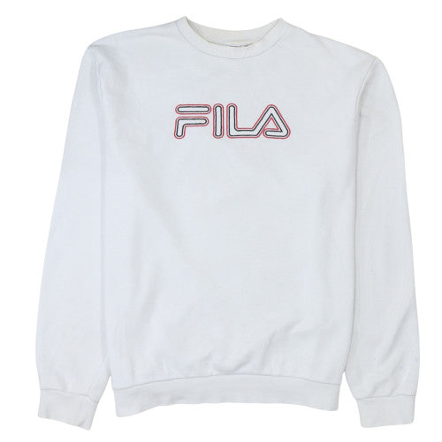 Fila Men's White XL Pullover Crew Neck Sweatshirt