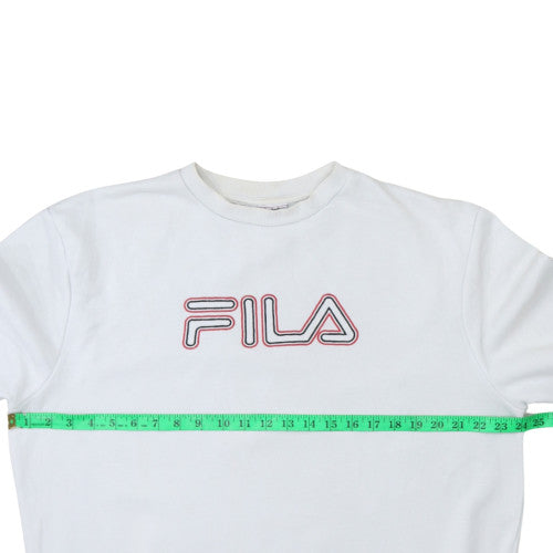 Fila Men's White XL Pullover Crew Neck Sweatshirt
