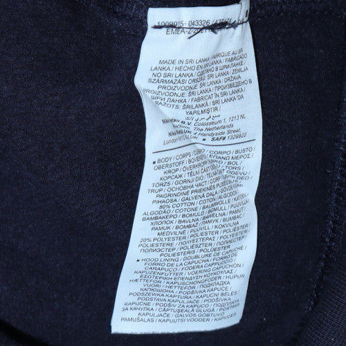 Nike Men's Blue Pullover Hoodie Medium Fleece Logo Sweatshirt