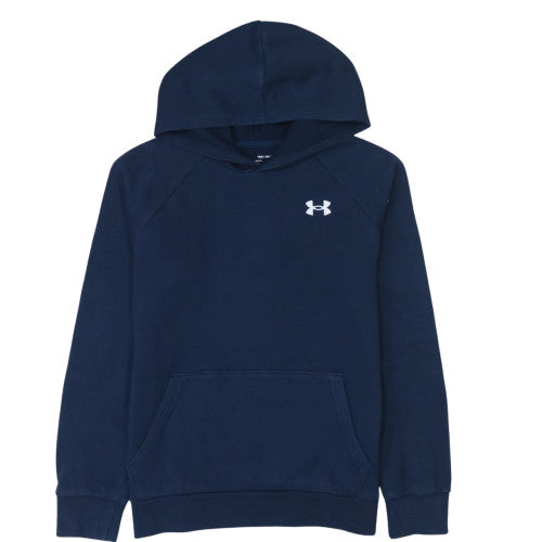 Under Armour Boys Blue Pullover Fleece Hoodie Size 158 YLG