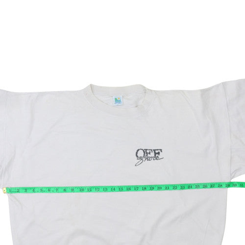 Offshore Men's White XL Crew Neck Pullover Sweatshirt 90s Surf Graphic