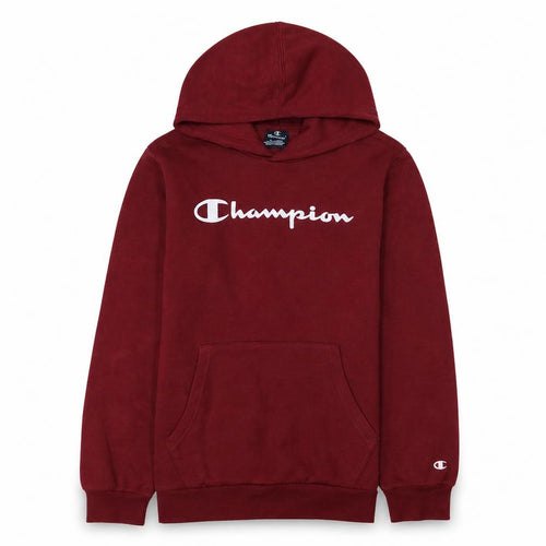 Champion Boys Red Pullover Hoodie 13-14 Years Logo Fleece Sweatshirt