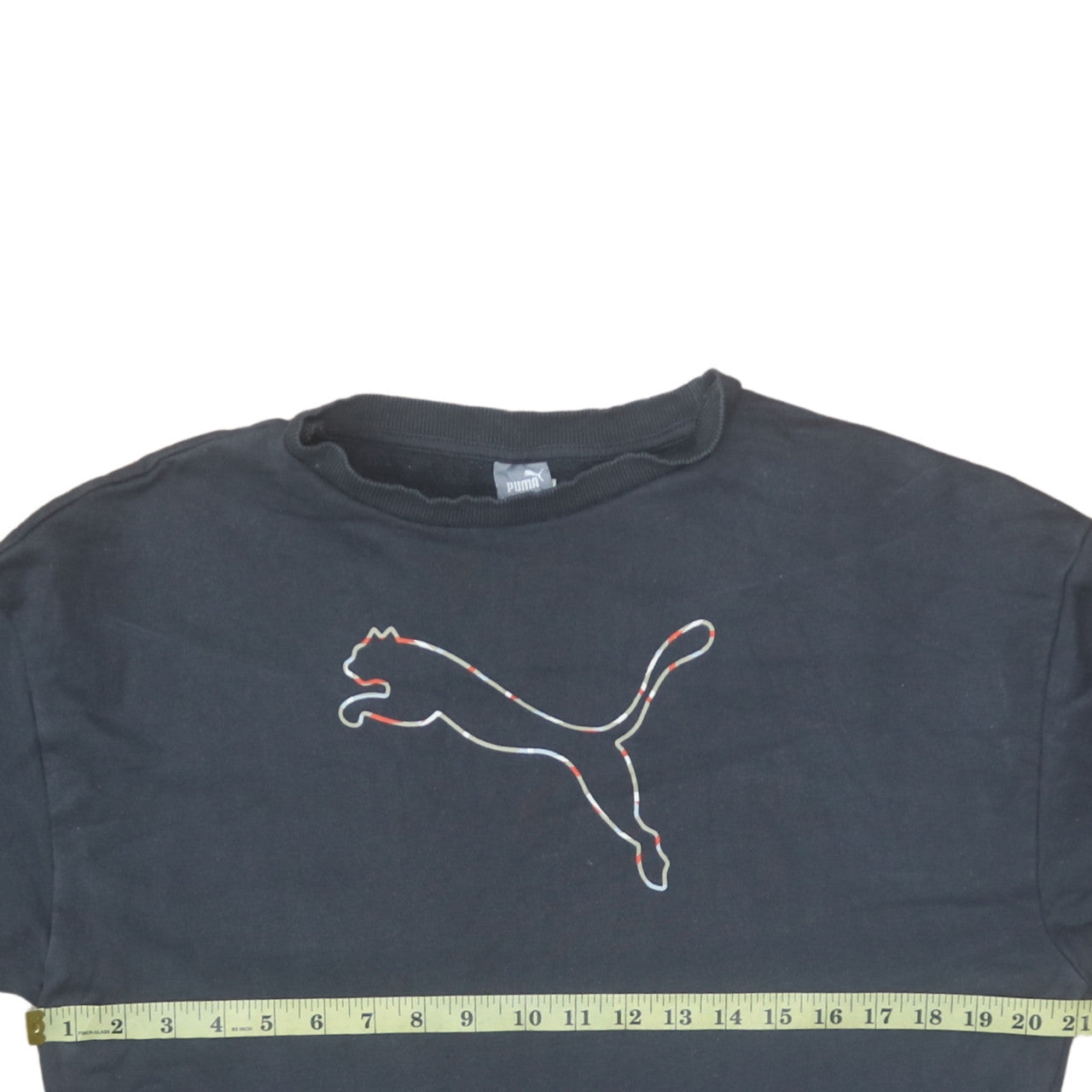 Puma Women's Black Medium Pullover Sweatshirt Logo Crew Neck