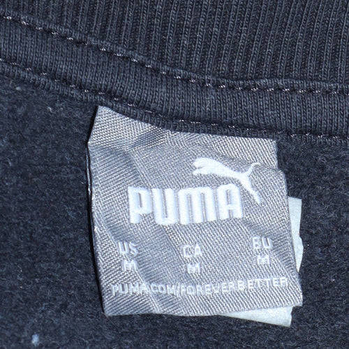 Puma Women's Black Medium Pullover Sweatshirt Logo Crew Neck