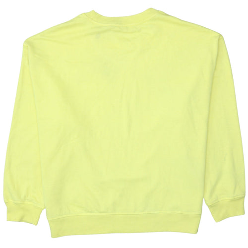 Levi's Women Yellow Crew Neck Long Sleeve Pullover Sweatshirt XXL