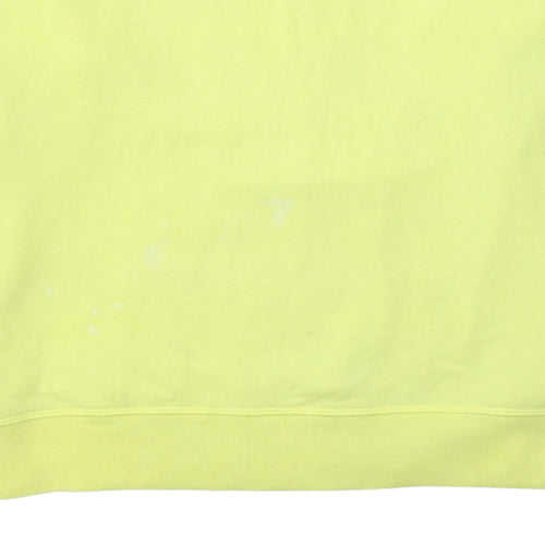 Levi's Women Yellow Crew Neck Long Sleeve Pullover Sweatshirt XXL