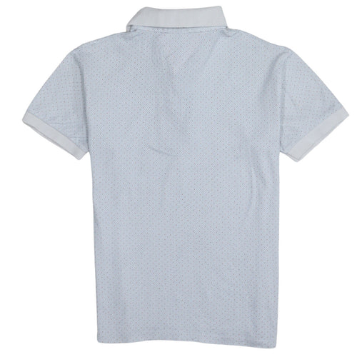 Tommy Hilfiger Men's White Polka Dot Cotton Polo Shirt Size S