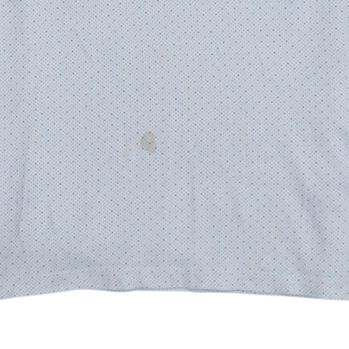 Tommy Hilfiger Men's White Polka Dot Cotton Polo Shirt Size S