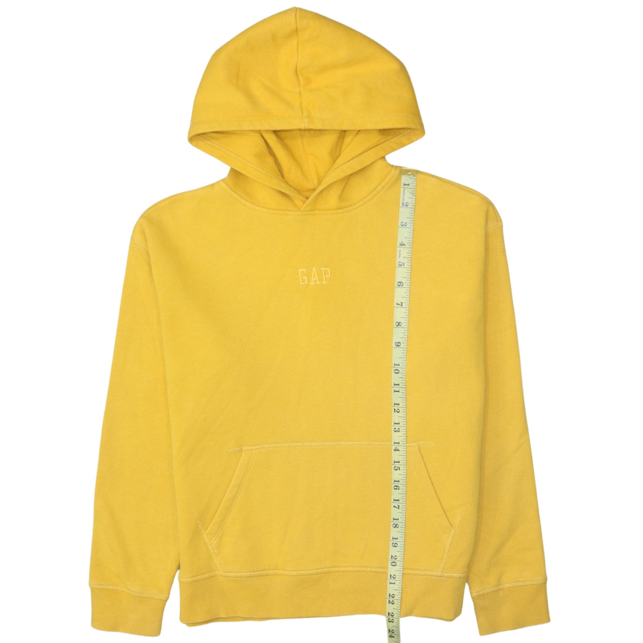 GAP Kids Boys Yellow Pullover Hoodie XL 14-16 Cotton Blend Sweatshirt