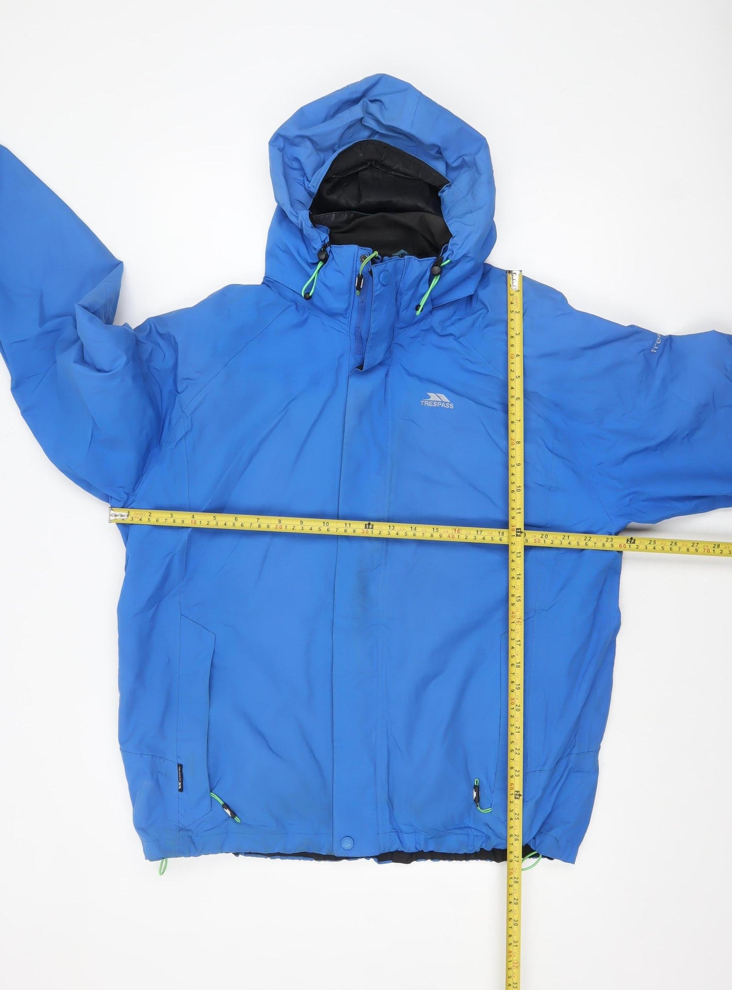 Trespass Men Blue Waterproof Hooded Parka Jacket Size L