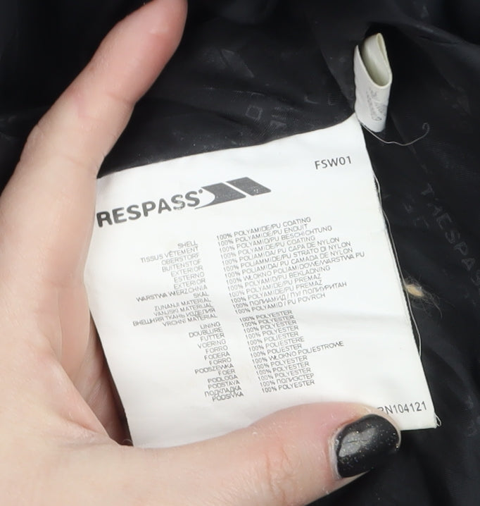 Trespass Men Blue Waterproof Hooded Parka Jacket Size L