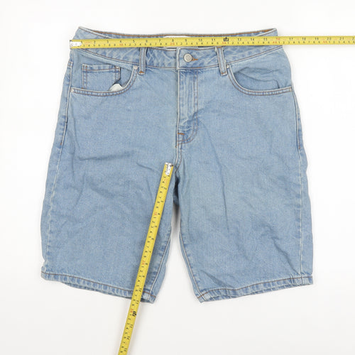 ASOS DESIGN Men’s Blue Denim Chino Shorts Size M 32in Waist Casual