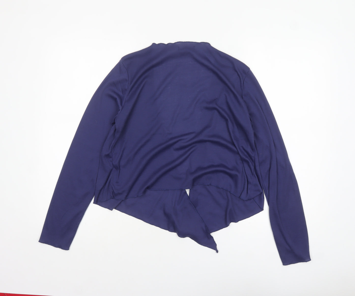 Store Twenty One Women's Blue Wrap Blouse Size 16 Long Sleeve