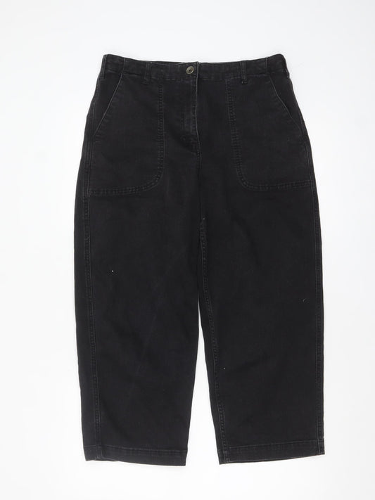 OAS Ordinary Attire Studio Women Black Size 12 Straight Jeans