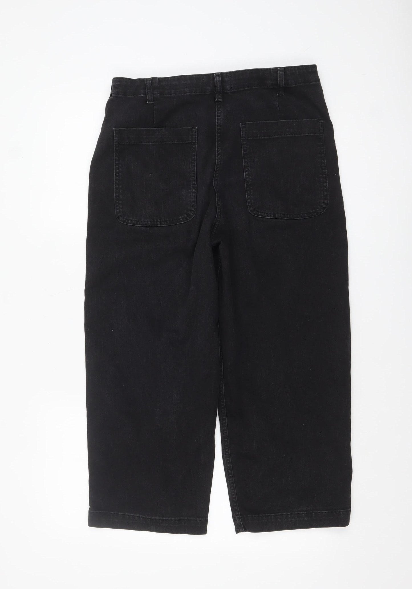 OAS Ordinary Attire Studio Women Black Size 12 Straight Jeans