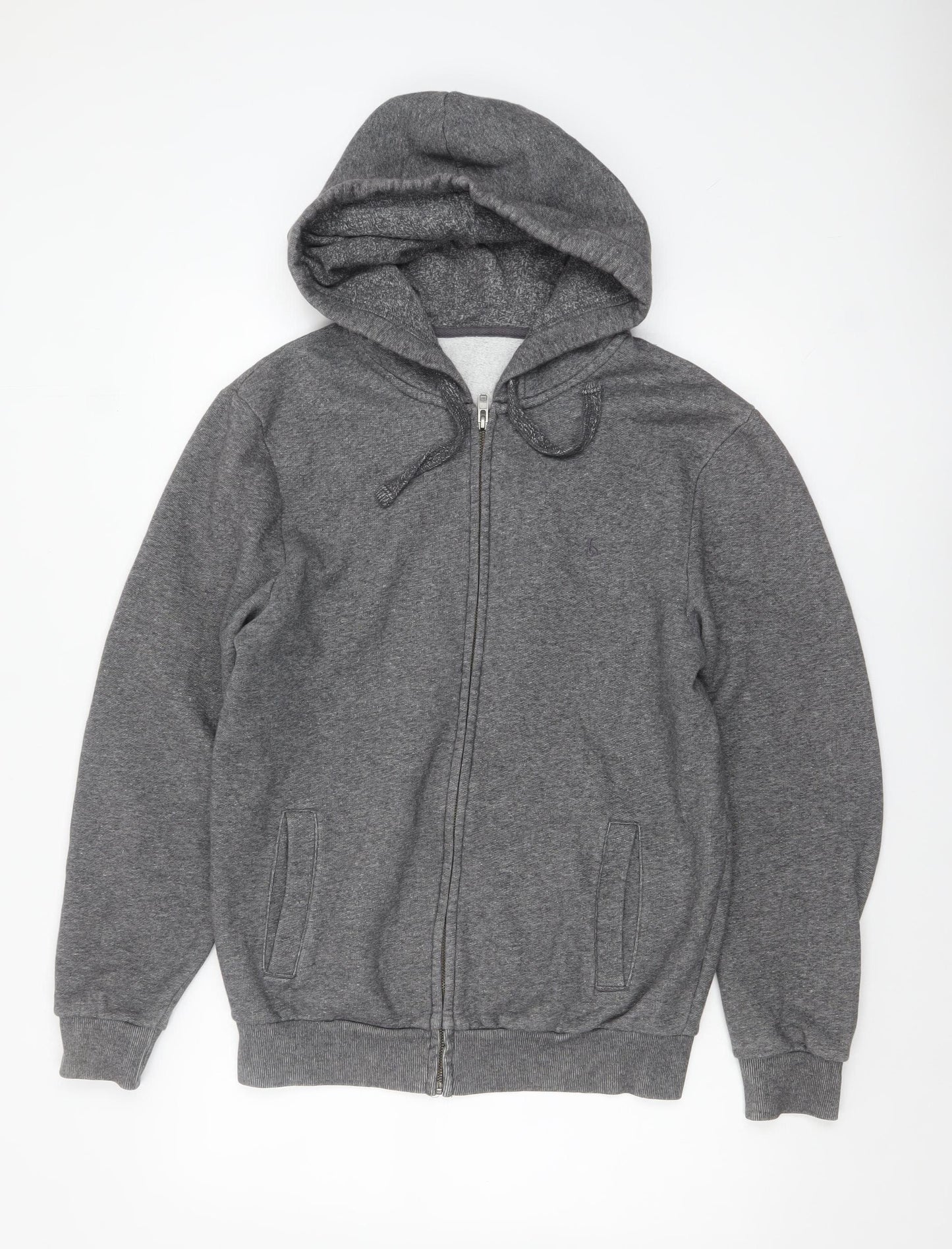 Jack Wills Men's Grey Full Zip Hoodie Sweatshirt Size M