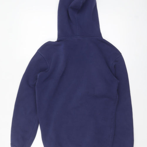 StrangeA Men’s Blue Santorini Pullover Hoodie Size S Graphic Fleece