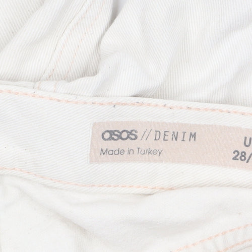 ASOS Women’s Ivory Straight Leg Denim Jeans UK 28 Regular