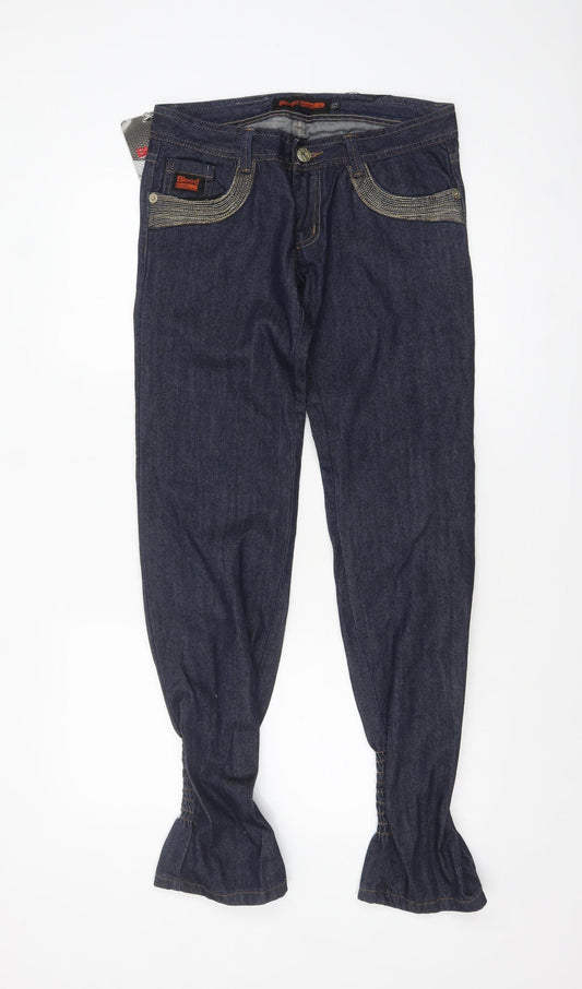 Bleed A Dee Women's Blue Denim Bootcut Jeans Size 12 Cotton