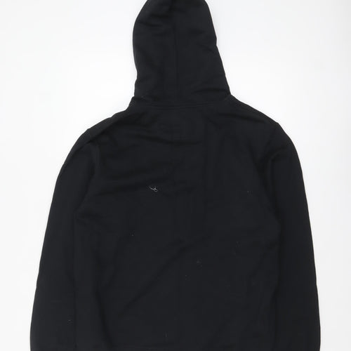Port & Company Men’s Black Graphic Pullover Hoodie Size M Music Print