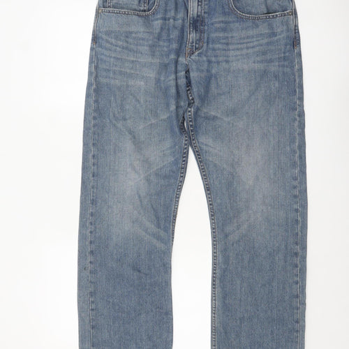 Lee Dungarees Men's Blue 36x32 Straight Leg Denim Jeans