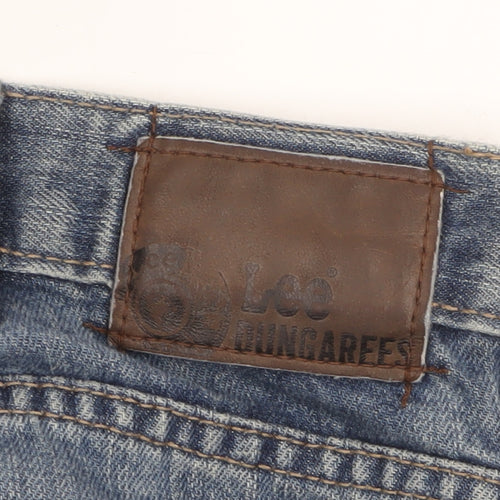 Lee Dungarees Men's Blue 36x32 Straight Leg Denim Jeans