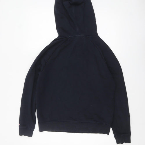 Tommy Hilfiger Women’s Navy Pullover Hoodie Small Classic Logo Cotton Blend