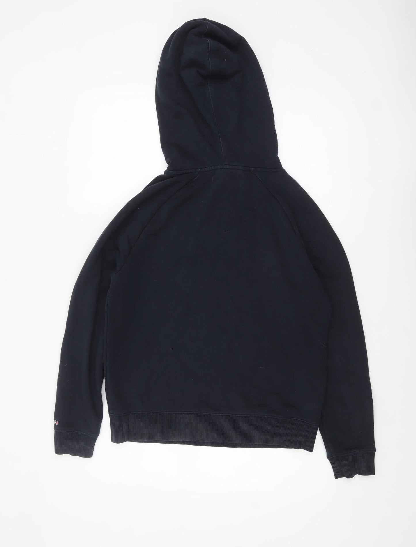 Tommy Hilfiger Women’s Navy Pullover Hoodie Small Classic Logo Cotton Blend