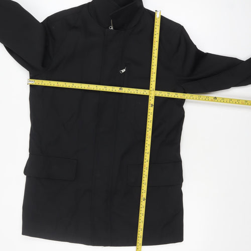 Banana Republic Men's Black Small Mid-Length Nylon Coat