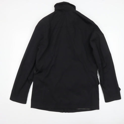 Banana Republic Men's Black Small Mid-Length Nylon Coat