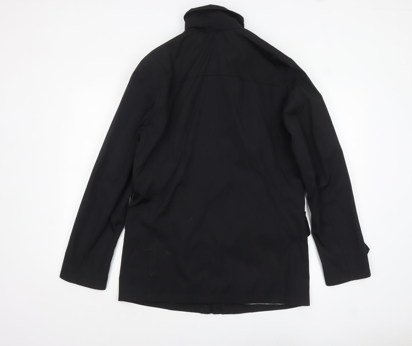 Banana Republic Men's Black Small Mid-Length Nylon Coat