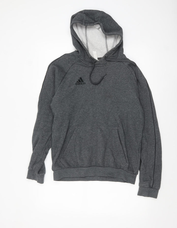 Adidas Men's Grey Pullover Hoodie Small Regular Fit