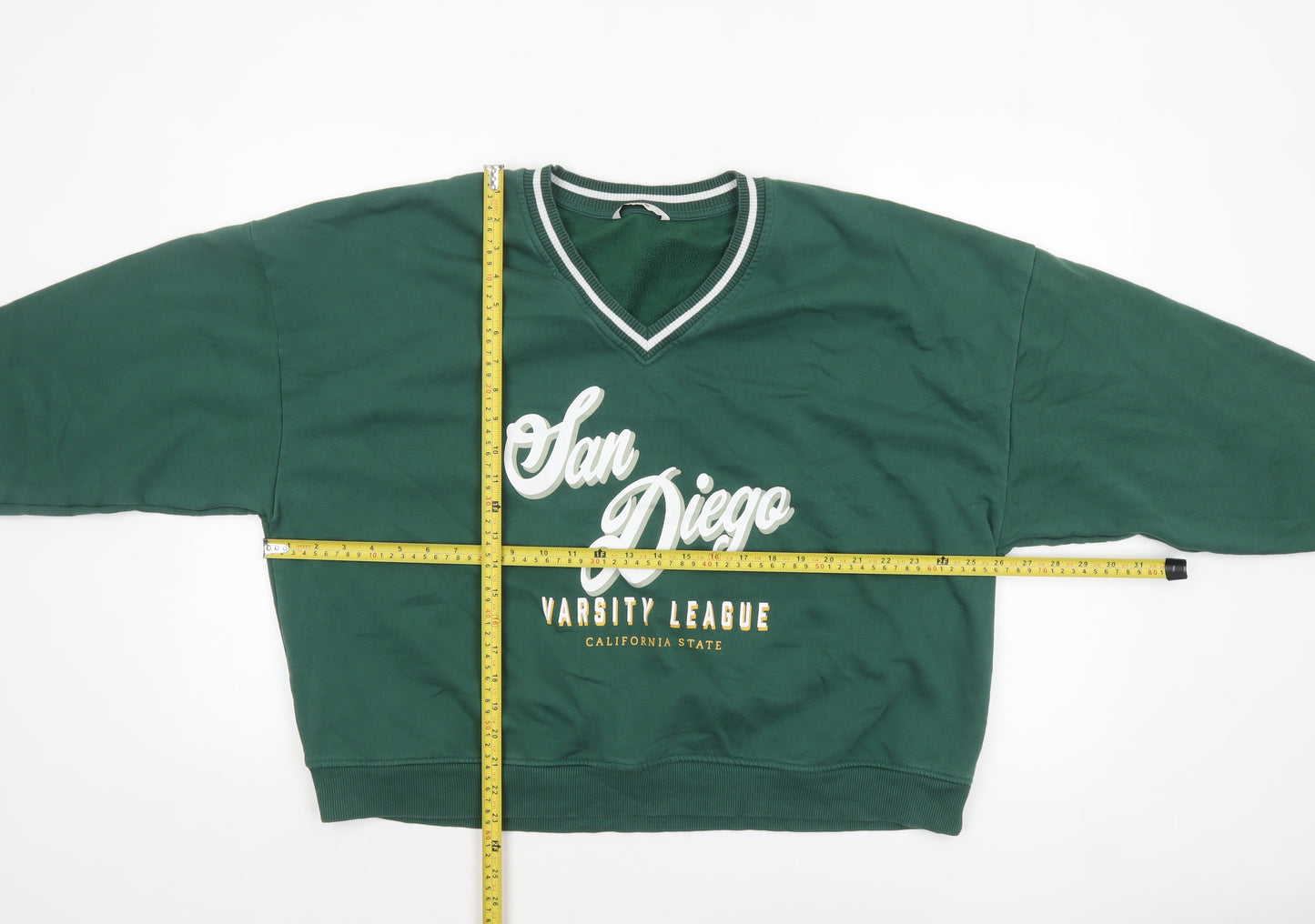 George Women Green San Diego Varsity League Pullover Sweatshirt L 16-18