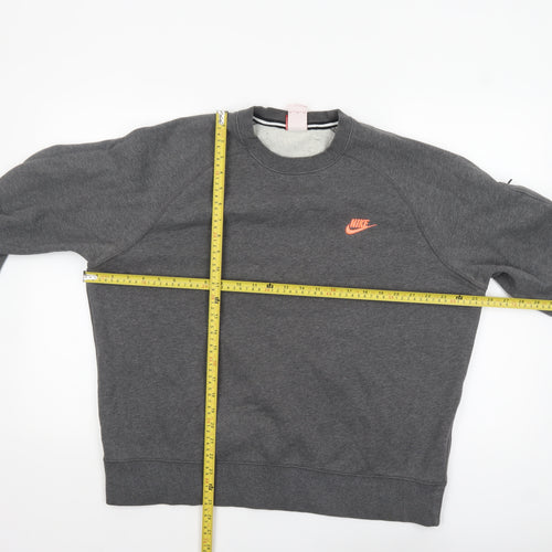 Nike Men's Grey XL Crew Neck Pullover Fleece Sweatshirt