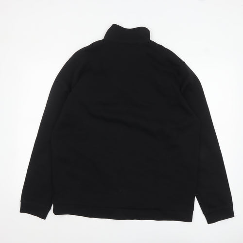 T&W by Taylor & Wright Men's Black XL 1/2 Zip High Neck Sweatshirt