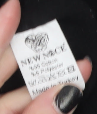 New Noce Women's Black Crew Neck Pullover Sweatshirt Size L