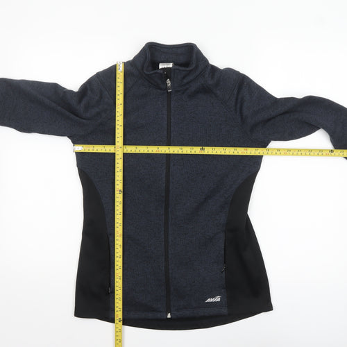 Avia Womens Black Soft Shell Full Zip Sports Jacket Size S