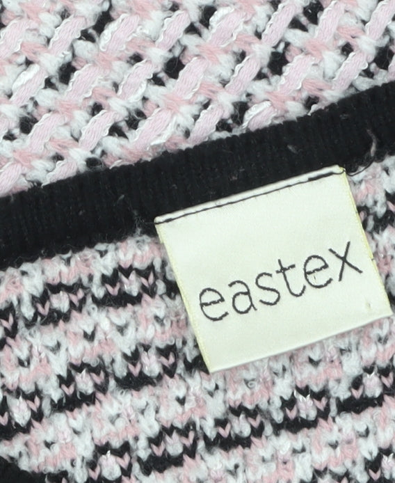 Eastex Women Pink Knit Button Jacket Size 18 Classic Style