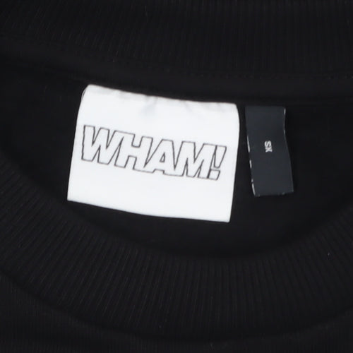 ASOS Design WHAM! Mens Black XS Sweatshirt Christmas Graphic Pullover