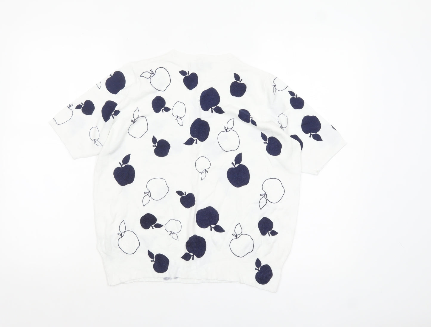 Marks and Spencer Women’s White Apple Knit Pullover Jumper Size 14