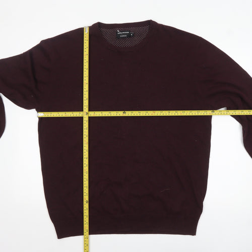 Greenwoods Men’s Brown Cotton Crew Neck Jumper XL Casual Knitwear