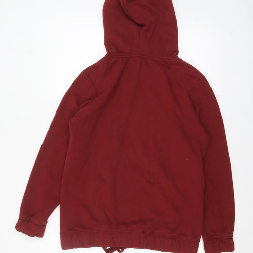 Next Women’s Red Cotton Blend Hooded Pullover Hoodie Size 12