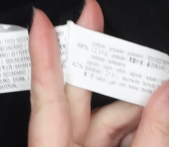 Zara Men Black 1/4 Zip High Neck Sweatshirt Size L