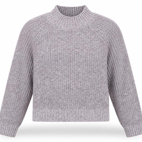 Fat Face Women's Purple High Neck Chunky Knit Jumper Size 10