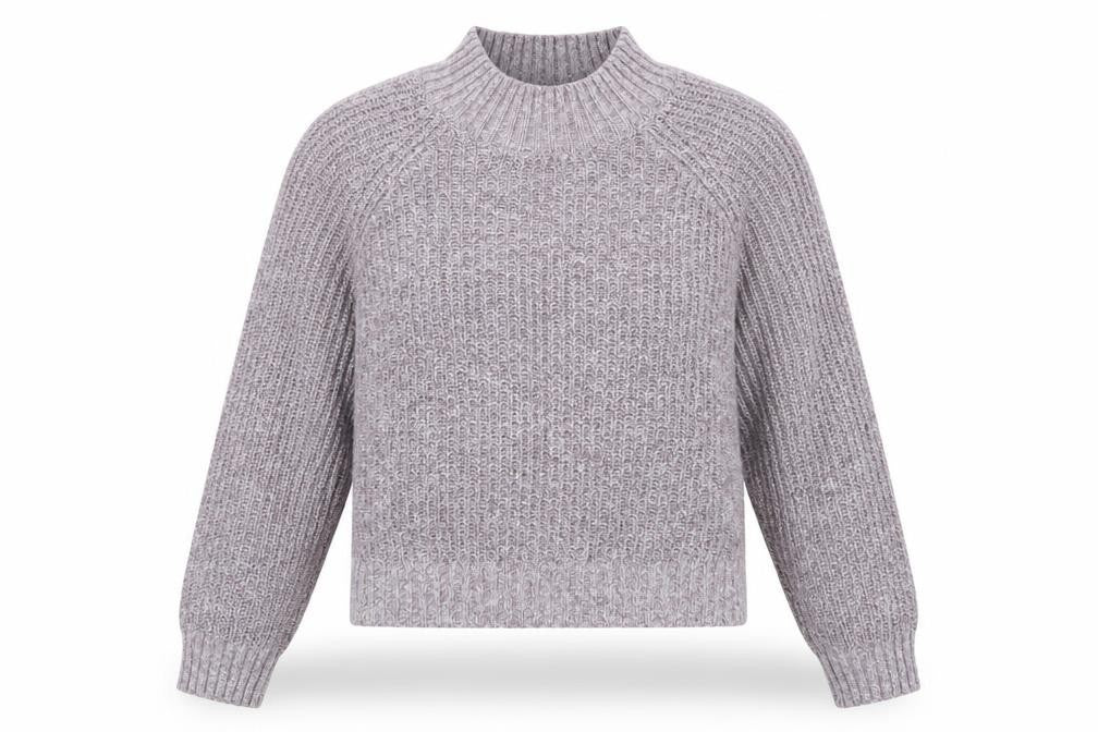 Fat Face Women's Purple High Neck Chunky Knit Jumper Size 10