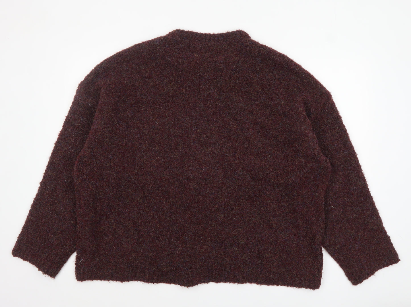 Nutmeg Womens Brown 'MILAN' Pullover Jumper Size 20 Plus Knit Wool Blend