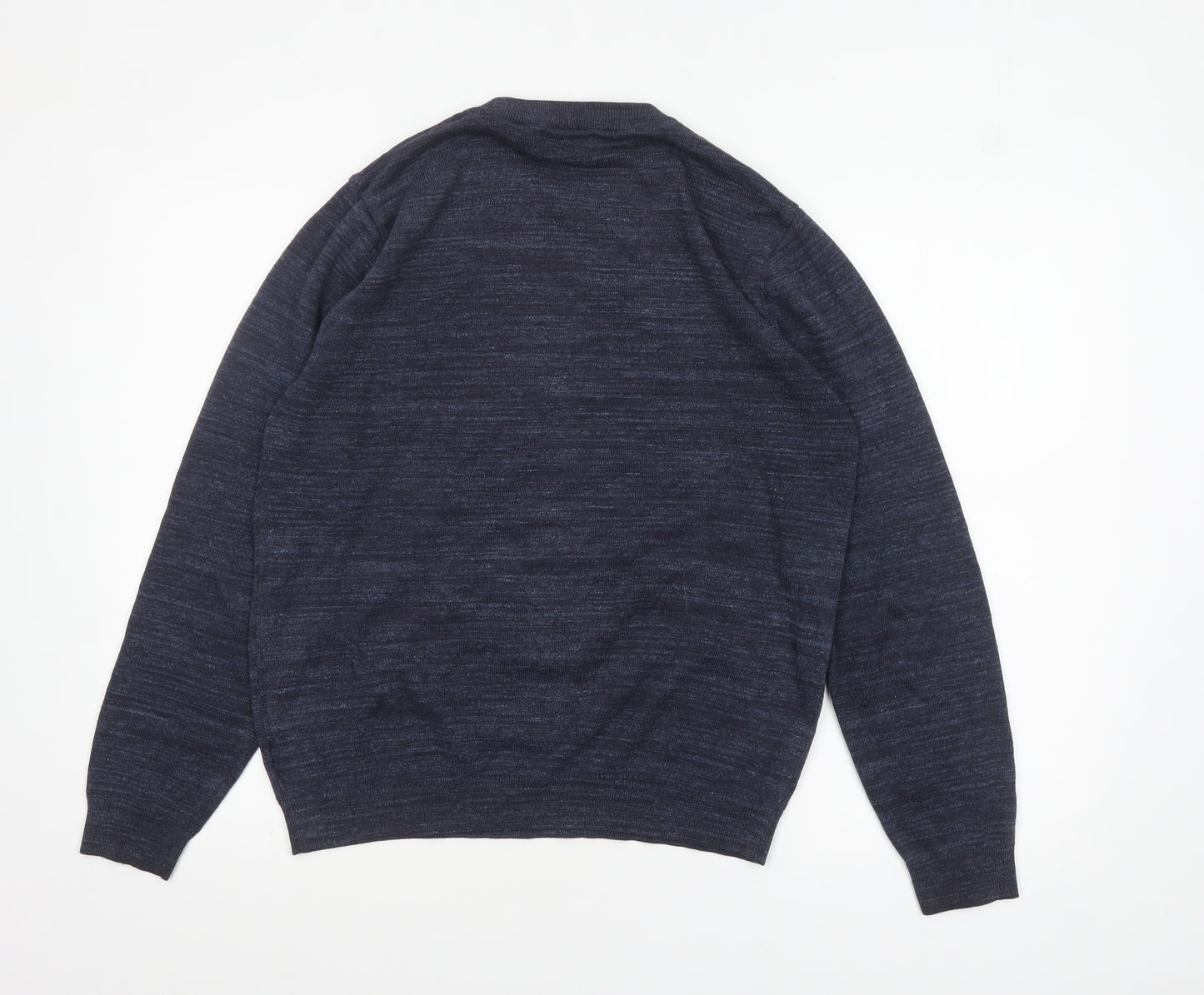 Next Men's Blue Wool Blend Crew Neck Jumper Size M